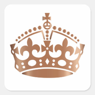 Sticker Carré Conserver le calme Cooper Couronne - Changer d'arr