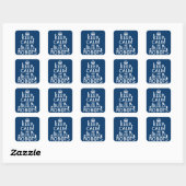 Sticker Carré Conserver le calme et construire des robots (dans  (Feuille)