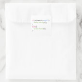 Sticker Carré Conserver le code ou commander des aliments (Sac)