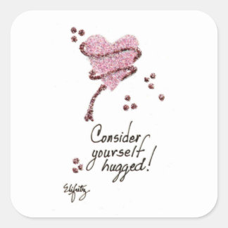 Sticker Carré Considérez-vous comme encombré
