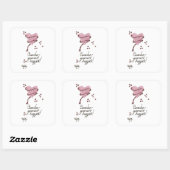 Sticker Carré Considérez-vous comme encombré (Feuille)