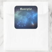 Sticker Carré constellation de scorpion (Sac)
