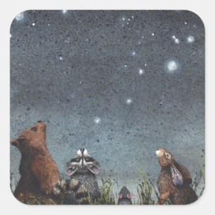 Sticker Carré Constellations