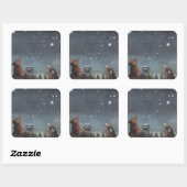 Sticker Carré Constellations (Feuille)