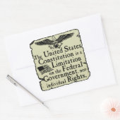 Sticker Carré Constitution des États-Unis (Enveloppe)