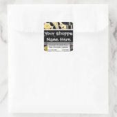 Sticker Carré Conteneur alimentaire Ethnique Exotique Marocaine  (Sac)