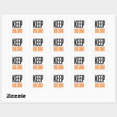 STICKER CARRÉ CONTINUER À CONSTRUIRE (Feuille)