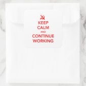 Sticker Carré Continuer le travail (Sac)