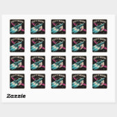 Sticker Carré Continuez d'avancer (Feuille)