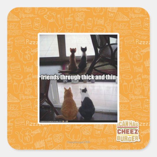 Sticker Carré Contre vent et marée (Devant)