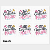 Sticker Carré Contremaître de menuiserie (Feuille)
