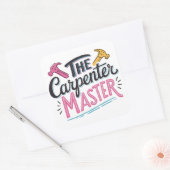 Sticker Carré Contremaître de menuiserie (Enveloppe)