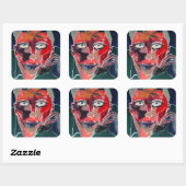 Sticker Carré Conversation (Feuille)