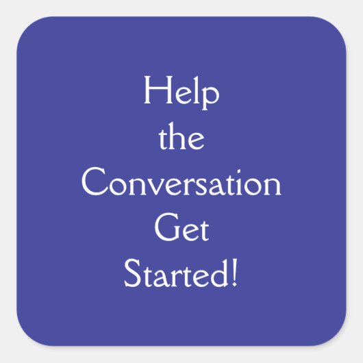 Sticker Carré Conversation (Devant)