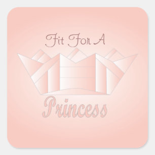 Sticker Carré Convient à une princesse