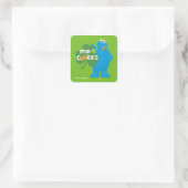 Sticker Carré Cookie Monster | Amour du Trèfle (Sac)