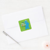 Sticker Carré Cookie Monster | Amour du Trèfle (Enveloppe)