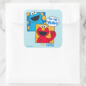 Sticker Carré Cookie Monster & Elmo | Ha Ha Ouais (Sac)