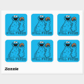 Sticker Carré Cookie Monster | Toujours frais (Feuille)