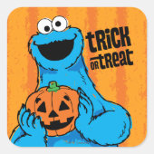 Sticker Carré Cookie Monster - Trick Or Treat (Devant)