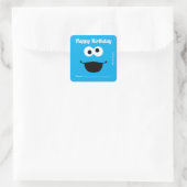Sticker Carré Cookie Monster | Un cadeau de - Anniversaire (Sac)