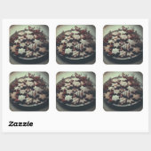 Sticker Carré Cookies de Noël sur Plaque Xmas Cookie (Feuille)