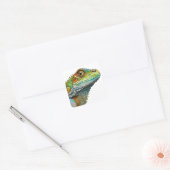 Sticker Carré Cool look Lizard AI Art (Enveloppe)