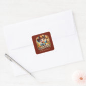Sticker Carré Cool Rodeo Cowboy ajouter du texte (Enveloppe)
