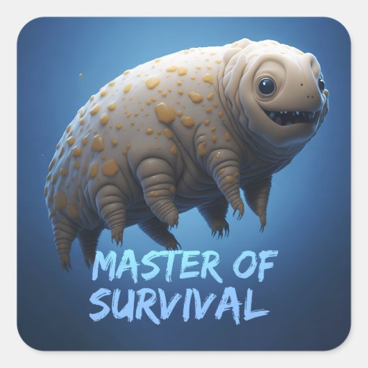 Sticker Carré Cool Tardigrade tee - shirt (Devant)