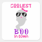 Sticker Carré coolest boo (Devant)