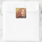 Sticker Carré Coolest Rocker Girl (Sac)