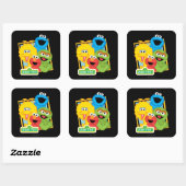 Sticker Carré Copains de Sesame Street (Feuille)