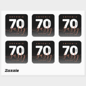 Sticker Carré Copper Girly 70 et Sassy (Feuille)