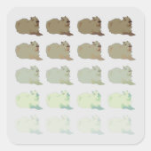 Sticker Carré Copybara Capybara (Devant)