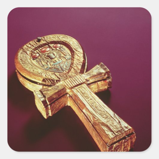 Sticker Carré Coque miroir sous forme de cheville 2 (Devant)