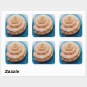 Sticker Carré Coquille spirale (Feuille)