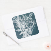 Sticker Carré Corail azur I (Enveloppe)