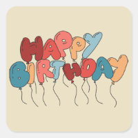 Corail et bleu joyeux bulletin d'anniversaire