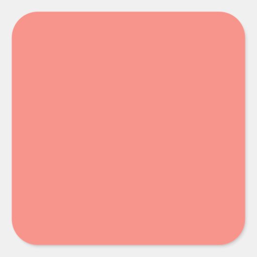 Sticker Carré Corail rose grand (Devant)