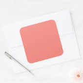 Sticker Carré Corail rose grand (Enveloppe)