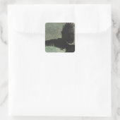 Sticker Carré Corbeau (Sac)
