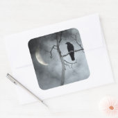Sticker Carré Corbeau mystique (Enveloppe)