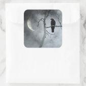 Sticker Carré Corbeau mystique (Sac)