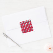 Sticker Carré Corée du Sud Polka Dot Drapeau Design d'art : une  (Enveloppe)