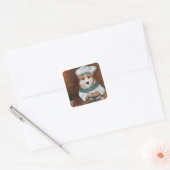 Sticker Carré Corgi (Enveloppe)