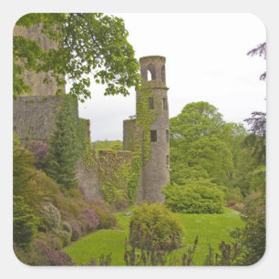 Sticker Carré Cork, Irlande. Le célèbre château de Blarney 2