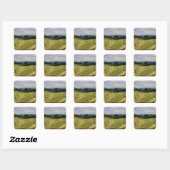 Sticker Carré Corn Field dans l'île de Wight (Feuille)