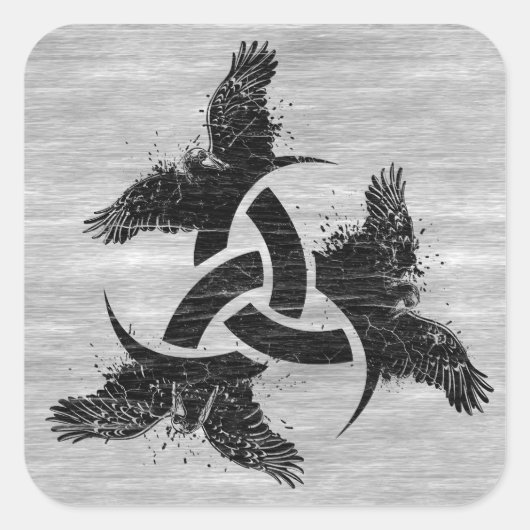 Sticker Carré Corne d'Odin (Devant)