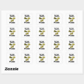 Sticker Carré Cornichons Sans Pickle Pas de Goût  (Feuille)