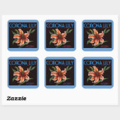 Sticker Carré Corona Lily (Feuille)